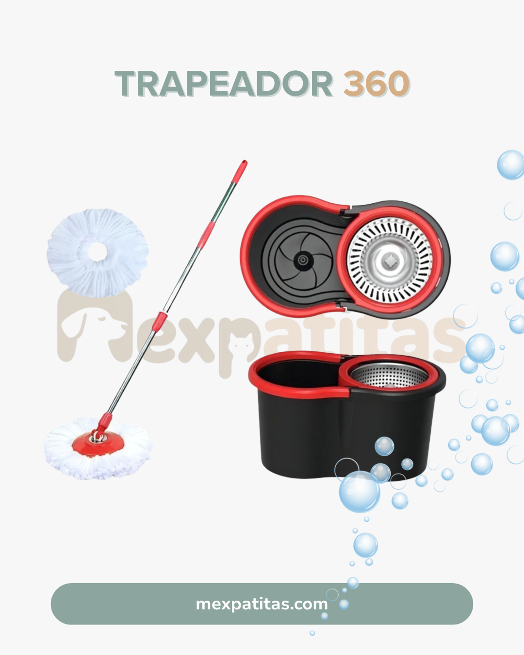 Trapeador 360 | Hogar Mexpatitas