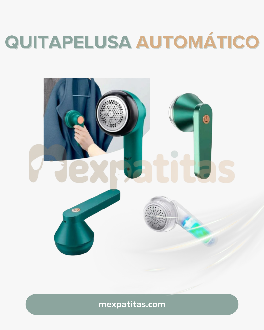 Pelusita Fuera | Quitapelusas eléctrico Mexpatitas