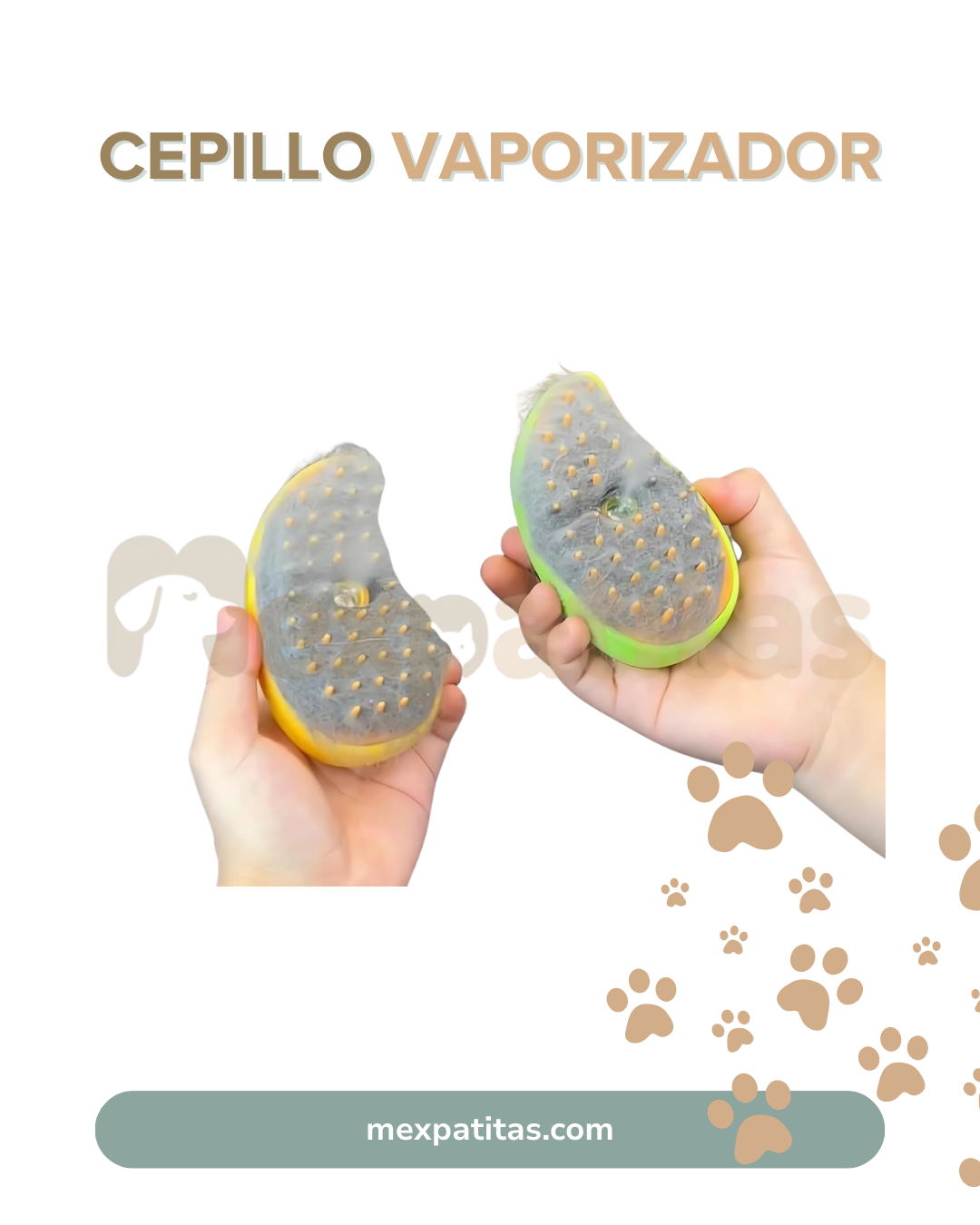 Cepillo vaporizador 3 en 1 | Limpieza Mexpatitas